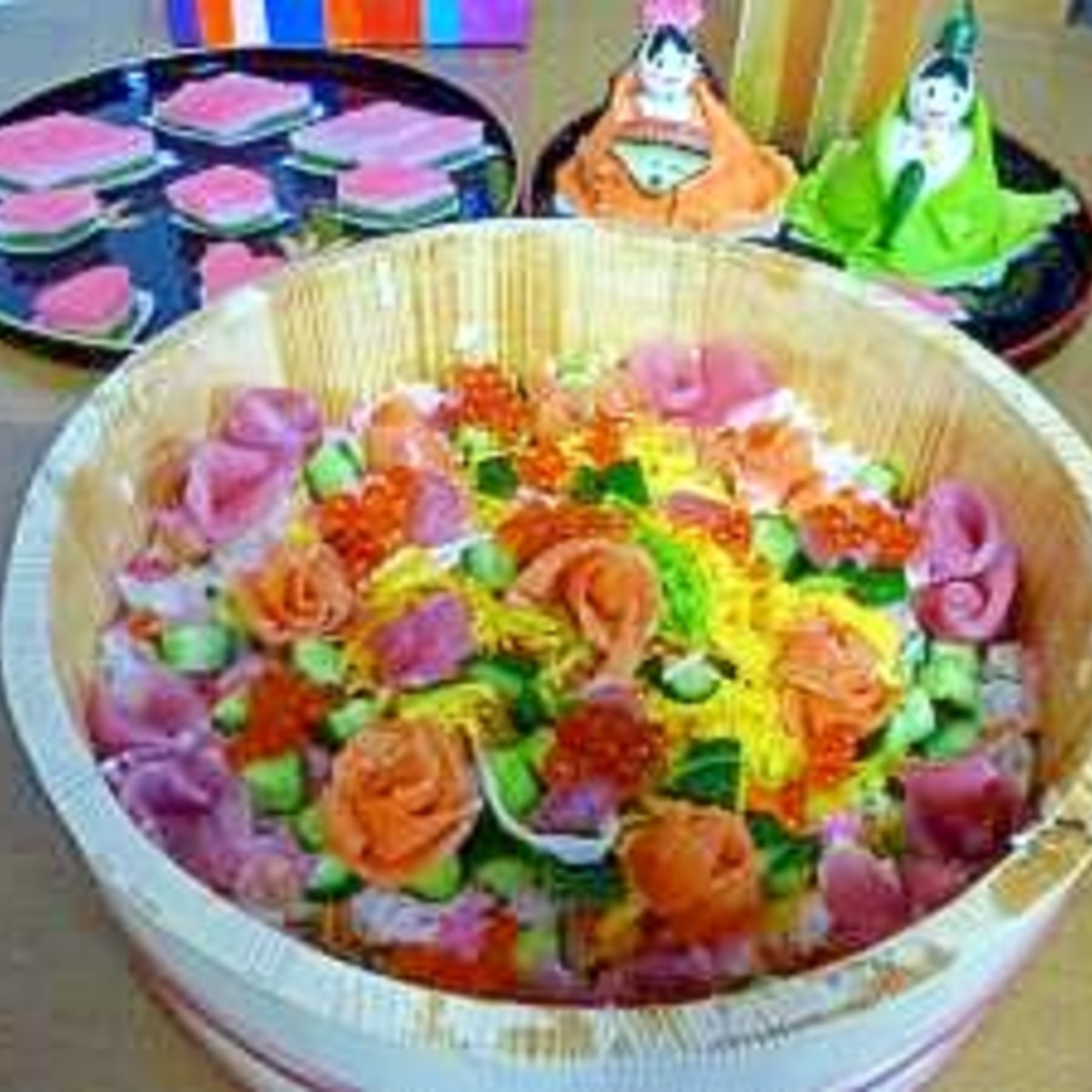 ひなまつりに バラがいっぱい ちらし寿司 レシピ 作り方 By ちゃっ ひなまつりに バラがいっぱい ちらし寿司 レシピ 作り方 By ちゃっ